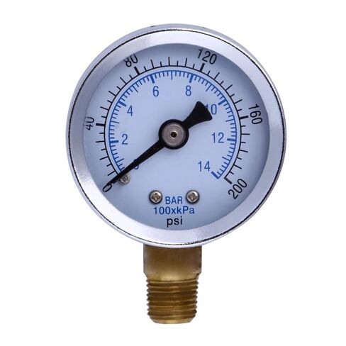 0-200 PSI 0-14 بار ضاغط الهواء المضغوط مقياس الضغط 1/8 NPT مقياس الضغط لمنظم هوائي ضاغط الهواء in Kuwait