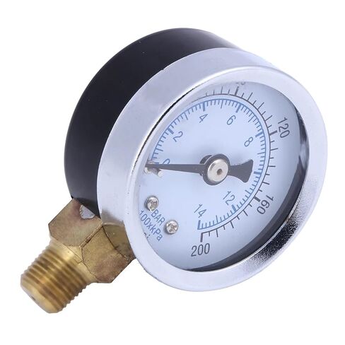 0-200 PSI 0-14 بار ضاغط الهواء المضغوط مقياس الضغط 1/8 NPT مقياس الضغط لمنظم هوائي ضاغط الهواء in Kuwait