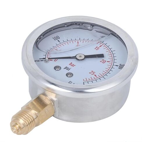 1pcs Oil Pressure Gauge Oil Pressure Meter TS-PGG604-25bar 1/4BSP Y60 Oil Filled Pressure Gauge Meter 0-25bar 0-400psi in Kuwait