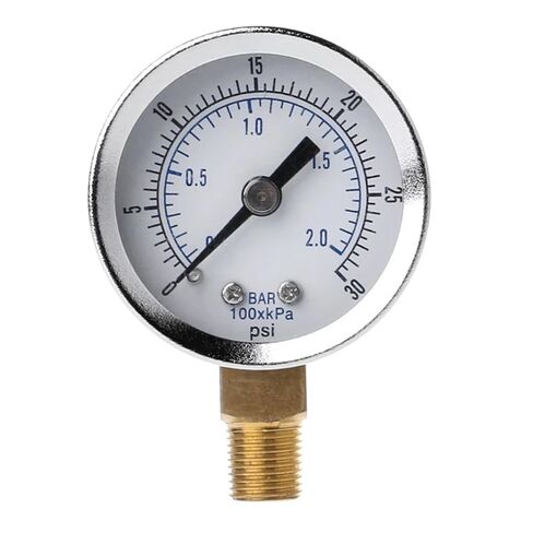 1 قطعة مقياس ضغط المرافق 0-30psi 0-2bar مقياس هيدروليكي مقياس مزدوج مقياس الضغط 1/8 "BSPT الموضوع للوقود in Kuwait