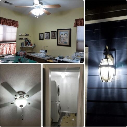 ALIDE E12 10W 6000K LED لمبات الشمعدانات 100W ما يعادل 1200lm 0.73 * 3.15 بوصة، غير قابلة للتعتيم، 5 عبوات in Saudi Arabia