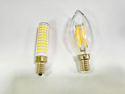 ALIDE E12 10W 6000K LED لمبات الشمعدانات 100W ما يعادل 1200lm 0.73 * 3.15 بوصة، غير قابلة للتعتيم، 5 عبوات in Saudi Arabia