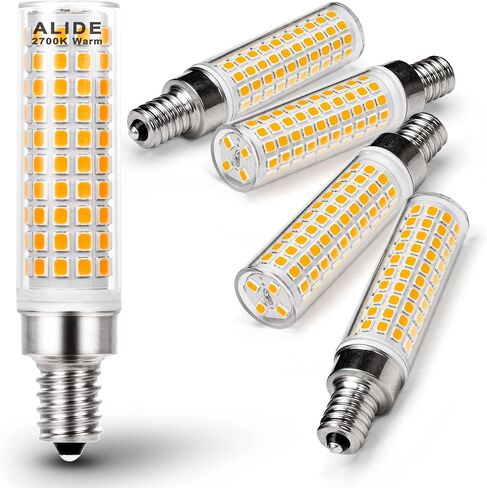 ALIDE E12 10W 6000K LED لمبات الشمعدانات 100W ما يعادل 1200lm 0.73 * 3.15 بوصة، غير قابلة للتعتيم، 5 عبوات in Saudi Arabia
