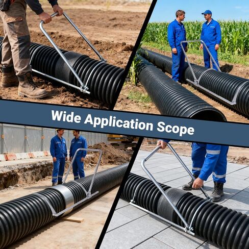 أداة شد الأنابيب HDPE 200-600 مم، أداة شد الأنابيب المموجة HDPE، مجموعة مشبك الإرساء اليدوية شديدة التحمل لبناء مجاري الصرف الصحي in Kuwait