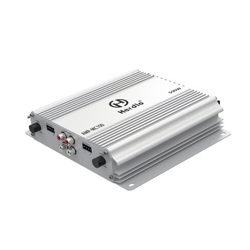 مضخم صوت بحري هيرديو 500 وات رباعي القنوات مع مصدر طاقة MOSFET مزدوج، وأدوات تحكم في الكسب قابلة للتعديل، ومحطات مطلية بالذهب، ومدخل RCA مزدوج | صغير الحجم للقوارب، وRV، وATV، وUTV، والدراجات النارية (أبيض) in Kuwait