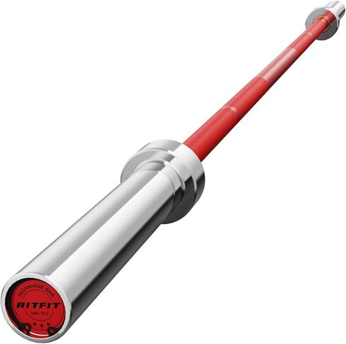 RITFIT Olympic Barbell 4 أقدام/6 أقدام - شريط وزن 2 بوصة لتدريب القوة، رفع الأثقال، القرفصاء، رفع الأثقال، ضغط المقعد، التجعيد، الضغط العلوي - سعة 350 رطل/500 رطل in Kuwait