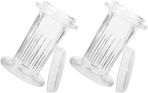 2pcs Glass Staining Slide Jars round High-white Glass Staining Tank with 5-slide Capacity and Sample Storage in Kuwait