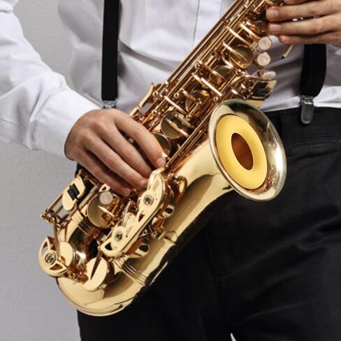 SUPVOX Tenor Saxophone Mute Silicone Sound Dampener Practical Sax Accessory for Noise Reduction and Tone Control 3.34X3.34X0.51In in Kuwait