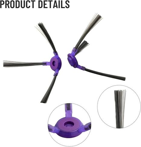 8pcs Side Brushes ，Compatible for Samsung PowerBot Robot Vacuum Cleaner VR05R503PWK/SA DJ81-00151A Replacement Spare Parts in Kuwait