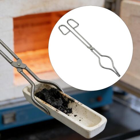 Crucible Tongs, Metalworking Tool, Professional Non-Slip Furnace Tongs, Melting Tongs Holder for Workshop Casting, 29cm in Kuwait