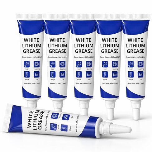 6-Pack 3D Printer Grease Lubricant for Gears Parts, Multi-Purpose Lubricant Grease for FDM 3D Printer Parts, Gears, Guide Rails and Lead Screws, Smooth Motion Support, Low Odor Grease Paste, 10g × 6 in Saudi Arabia