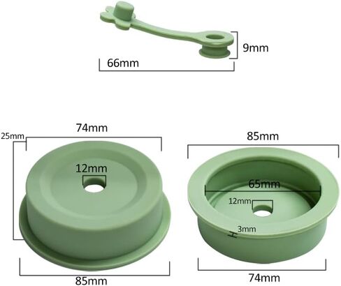 4 Color PCS Silicone Mason Jar Lids Regular & Wide Mouth | built straw hole with flower plug, leak-proof seal, BPA-free safe for coffee, smoothies and daily drink storage in Kuwait