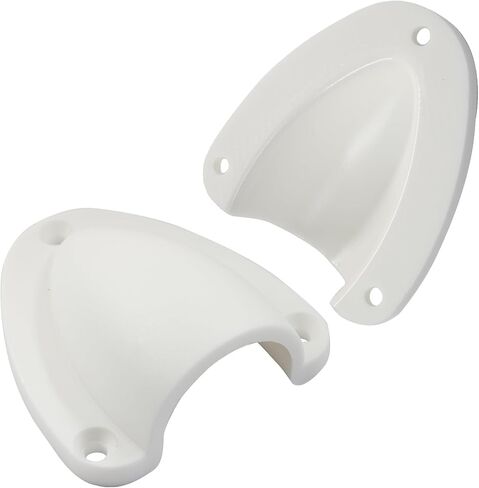 BokWin Nylon Marine Wire Cable Vent Cover, 2-1/4 Inch Clamshell Vent for Boat,Smooth Edge and Screws, for Boats, RVs and Outdoor Applications in Kuwait