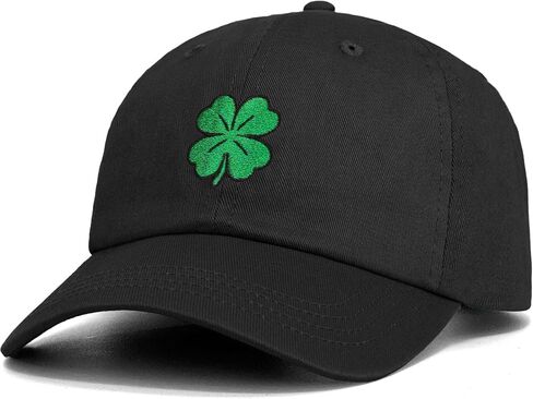 Clover Shamrock Hats,St. Patrick's Day Baseball Cap for Women Men, Cotton Baseball Caps Adjustable Perfect for Daily Use in Saudi Arabia
