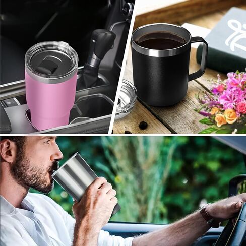 2 Pack 30 oz Yeti Tumbler Lids, Replacement Tumbler Lids for Yeti 30 oz Tumbler, 14 oz Mug, 26 oz Cup, 35 oz Straw Mug, Magnetic Slider Switch, Splash Proof Coffee Cup Cover Lids, BPA Free in Kuwait