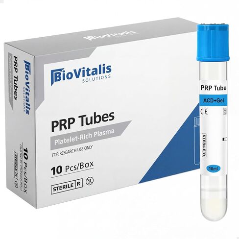 10 قطع أنابيب PRP 10 مل أنبوب PRP جل ACD وأنابيب زجاجية مضادة للتخثر | أنابيب لاستخدام أجهزة الطرد المركزي في المختبر in Kuwait