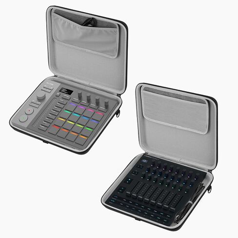 Geekria Audio Interface Carrying Case, Compatible with Novation Launch Control XL 3, EVA Hard Shell Portable Travel Bag (Dark Gray) in Saudi Arabia