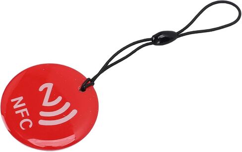 10 قطع من سلسلة مفاتيح NFC، قابلة للبرمجة NFC Fob NFC Key Fob Ntag213 Chip 35cm PVC الراتنج بطاقة متوافقة مع جميع أجهزة الهواتف المحمولة التي تدعم NFC باللون الأحمر in Kuwait
