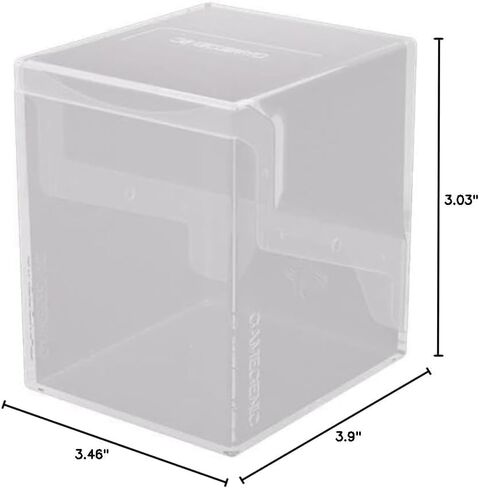 Gamegenic Bastion 100+ XL Deck Box - صغير الحجم وآمن ومنظم بشكل مثالي لبطاقات التداول الخاصة بك! تحمي بأمان أكثر من 100 بطاقة ذات أكمام مزدوجة، لون أبيض، مصنوعة in Kuwait