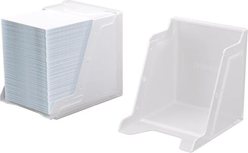 Gamegenic Bastion 100+ XL Deck Box - صغير الحجم وآمن ومنظم بشكل مثالي لبطاقات التداول الخاصة بك! تحمي بأمان أكثر من 100 بطاقة ذات أكمام مزدوجة، لون أبيض، مصنوعة in Kuwait