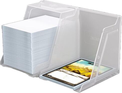 Gamegenic Bastion 100+ XL Deck Box - صغير الحجم وآمن ومنظم بشكل مثالي لبطاقات التداول الخاصة بك! تحمي بأمان أكثر من 100 بطاقة ذات أكمام مزدوجة، لون أبيض، مصنوعة in Kuwait