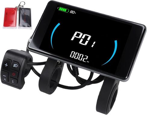 بروتوكول عرض LCD للدراجة الإلكترونية 2 فقط، 5 Pin 24V 36V 48V 60V كمبيوتر ركوب الدراجات، متوافق مع NFC، شاشة في الوقت الحقيقي، ABS أفقي، غير عالمي - تحقق من وحدة التحكم in Kuwait