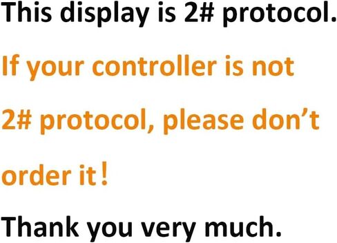 بروتوكول عرض LCD للدراجة الإلكترونية 2 فقط، 5 Pin 24V 36V 48V 60V كمبيوتر ركوب الدراجات، متوافق مع NFC، شاشة في الوقت الحقيقي، ABS أفقي، غير عالمي - تحقق من وحدة التحكم in Kuwait