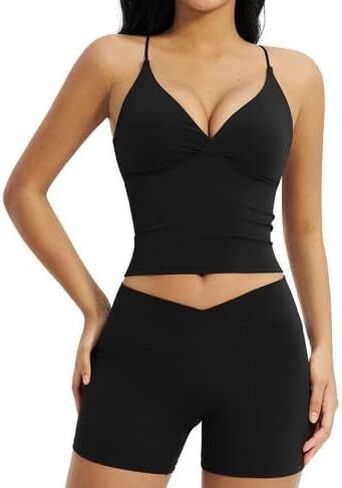 Pretty Sportswear Women's High Waist Yoga Shorts, Butt Lift, Soft Compression, Quick Dry, Cycling Gym Fitness sage Green in Kuwait
