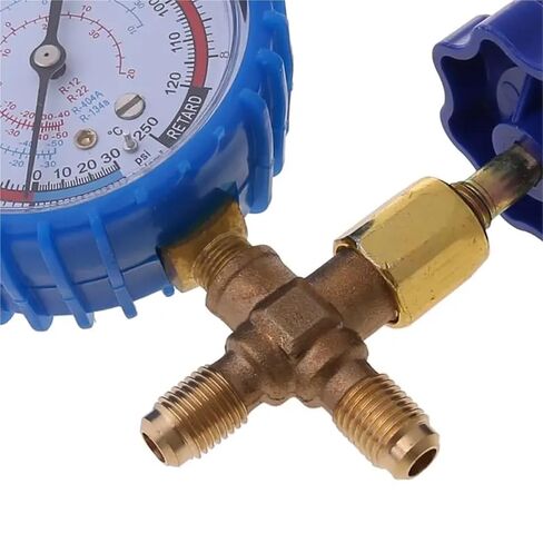 1 قطعة 220PSI 500PSI المهنية تكييف الهواء المبردات إعادة شحن مقياس الضغط المانومتر in Kuwait