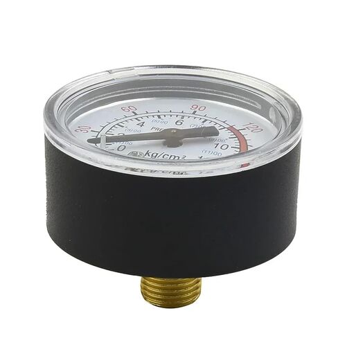 1 قطعة ضاغط الهواء هوائي مقياس ضغط السوائل الهيدروليكية 0-180PSI 0-12Bar 1/4 ''مقياس الضغط الموضوع 50 مللي متر in Kuwait