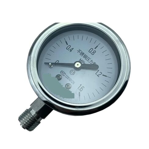 1pcs YBF60 All Stainless Steel Pressure Gauge, Boiler steam Pressure, air Pressure, and Oil Pressure(18) in Kuwait