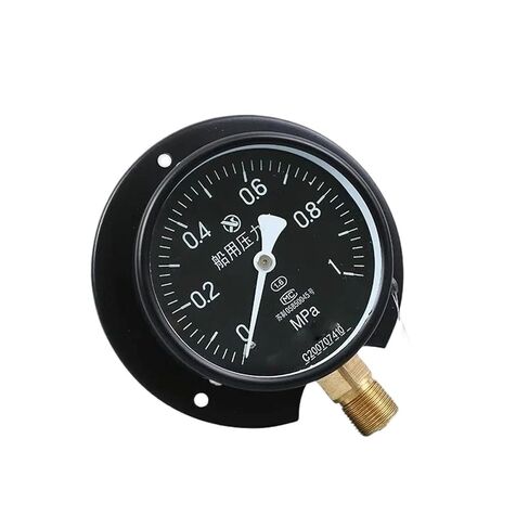 1pcs YC-100T Marine Pressure Gauge -0.1-0MPa 0-25MPa Radial Ship Luminous Pressure Gauge Dial Diameter 100mm M20*1.5 Thread(-0.1-2.4MPa) in Kuwait