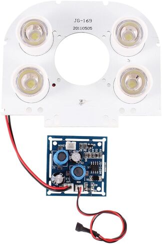 Ruilogod CCTV Security Camera 90 Degree 4mm Lens White 4-LED Illuminator Board (id: 76d 00c 7b1 f42 56c in Kuwait