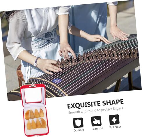 BESPORTBLE Guzheng استخدم جهاز تدريب الأظافر Guzheng لحماية الأصابع للمبتدئين، لون عشوائي in Kuwait