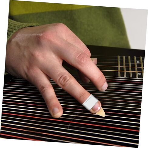 BESPORTBLE Guzheng استخدم جهاز تدريب الأظافر Guzheng لحماية الأصابع للمبتدئين، لون عشوائي in Kuwait