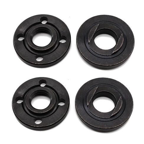 2 Set Angle Grinder Flange Nut Kit 5/8-11 Thread | 2 Set angle grinder flange nuts. 5/8 lock nut. 1.61" outer diameter. Metal. Outer lock nut and inner flange. in Kuwait