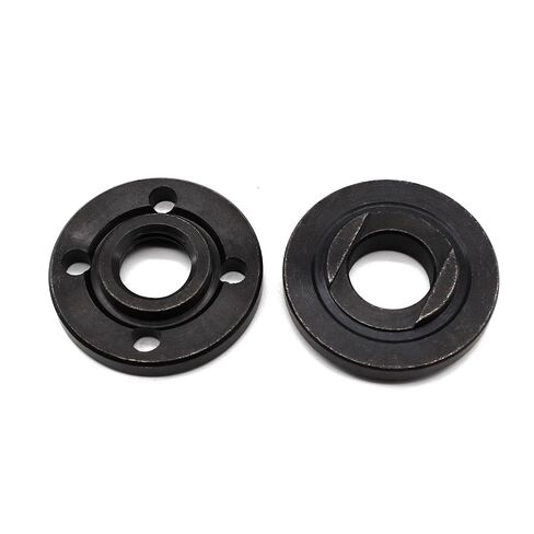 2 Set Angle Grinder Flange Nut Kit 5/8-11 Thread | 2 Set angle grinder flange nuts. 5/8 lock nut. 1.61" outer diameter. Metal. Outer lock nut and inner flange. in Kuwait