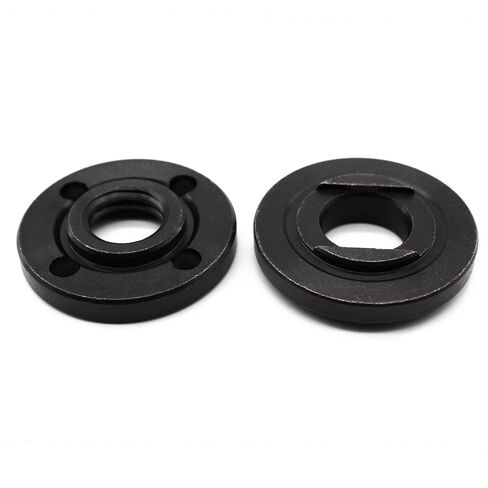 2 Set Angle Grinder Flange Nut Kit 5/8-11 Thread | 2 Set angle grinder flange nuts. 5/8 lock nut. 1.61" outer diameter. Metal. Outer lock nut and inner flange. in Kuwait