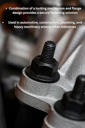 (100 Pieces) 3/8"-16 Grade 8 Hex Flange Prevailing Torque Top Lock Nuts Zinc Phos &Oil in Kuwait