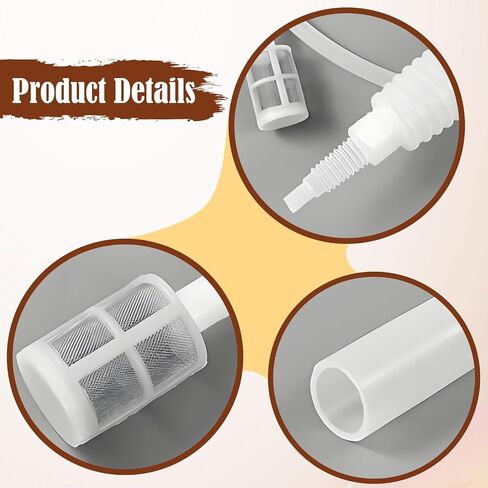 Siphon Pump Mini Pump Hose,Home Accessories Easy to Use Beer Siphon Compact Household Equipment, 250cm in Kuwait