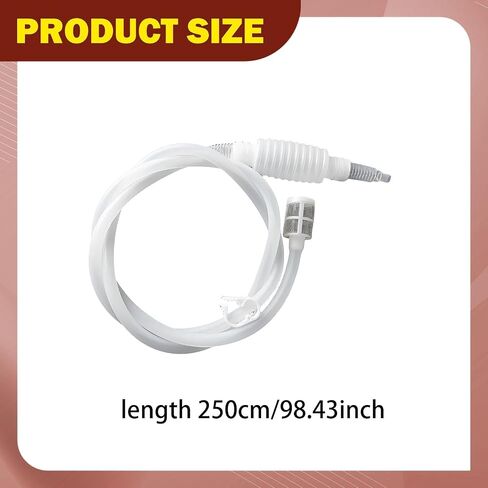 Siphon Pump Mini Pump Hose,Home Accessories Easy to Use Beer Siphon Compact Household Equipment, 250cm in Kuwait