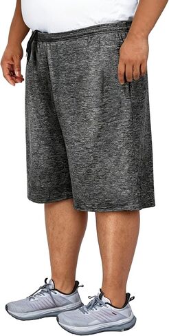 Men's Big & Tall Dry-Fit Athletic Shorts, Sweat-Wicking Breathable Shorts Suitable Tall or Overweight Individuals. in Saudi Arabia