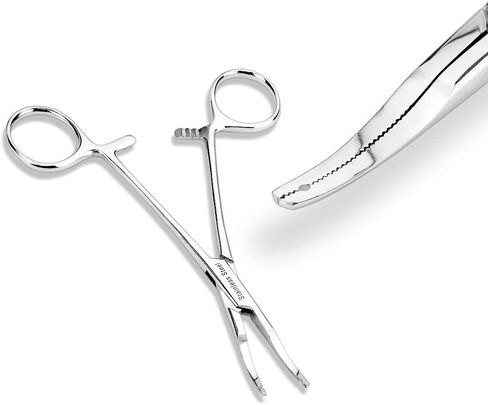 Micro Thin Tip Dermal Anchor Kelly Forceps Tool - 0.5mm Head with 2mm Hole in Saudi Arabia