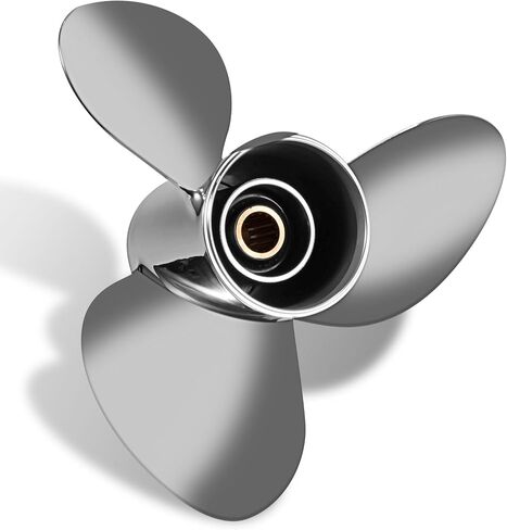 Upgrade 13 X 19 Stainless Steel Outboard Propeller OEM 58100-94561-019 fit Suzuki Engines 50-140HP 3 Blades 15 Spline Tooth Boat Prop RH in Saudi Arabia