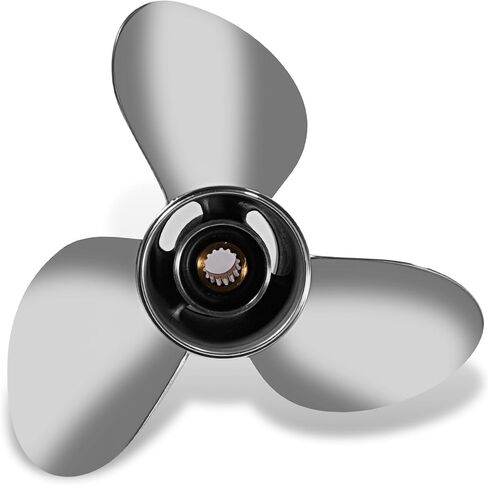 Upgrade 13 X 19 Stainless Steel Outboard Propeller OEM 58100-94561-019 fit Suzuki Engines 50-140HP 3 Blades 15 Spline Tooth Boat Prop RH in Saudi Arabia