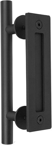 Dan&Dre Sliding Barn Door Handle 4.8mm Thick Carbon Steel Double Sided Push Pull Handle with Precise Cut Split Assembly for Barn Door Use (Round) in Kuwait