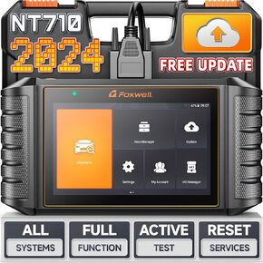 FOXWELL NT710 Fit for Chrysler Jeep Dodge Car Scanner Diagnostic Tool, Bi-Directional Scan Tool with Full System Diagnosis All Resets Vehicle Code Reader, EPB ABS Transmission OBD2 Scanner Reset Tool