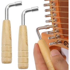 2 PACK Piano Tuning Wrench Universal L-Shape Tuning Wrench Professional Melody Harp Tuning Tool Music Instrument Tuning Wrench for Lyre Harp & Other Small Stringed Instruments