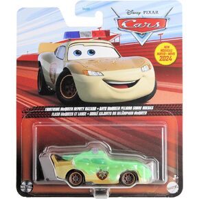 Disney Cars 2024 Diecast Metal Cars On The Road B-Movie Lightning McQueen Deputy Hazard with Slime