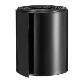 uxcell Battery Wrap PVC Heat Shrink Tubing 65mm Flat Width for AA Power Supplies 5 Meters Length Black